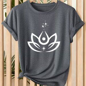 NEW! BUTTERY SOFT ZEN STAR LOTUS T SHIRT